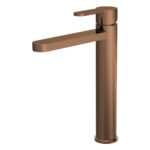 Nuie Arvan Brushed Bronze High Rise Mono Basin Mixer