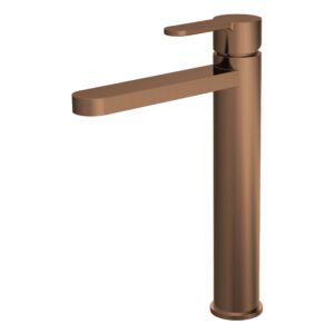 Nuie Arvan Brushed Bronze High Rise Mono Basin Mixer