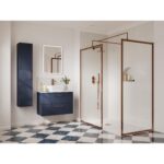Nuie Arvan Brushed Bronze Twin Thermostatic Shower Valve