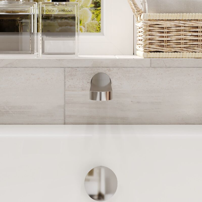 Nuie Arvan Chrome Wall Bath Spout