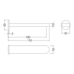 Nuie Arvan Chrome Wall Bath Spout