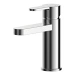 Nuie Arvan Chrome Mono Basin Mixer with Push Button Waste