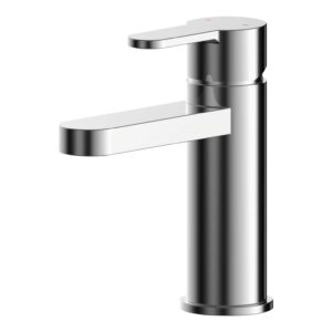 Nuie Arvan Chrome Mono Basin Mixer with Push Button Waste