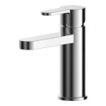 Nuie Arvan Chrome Eco Mono Basin Mixer with Push Button Waste