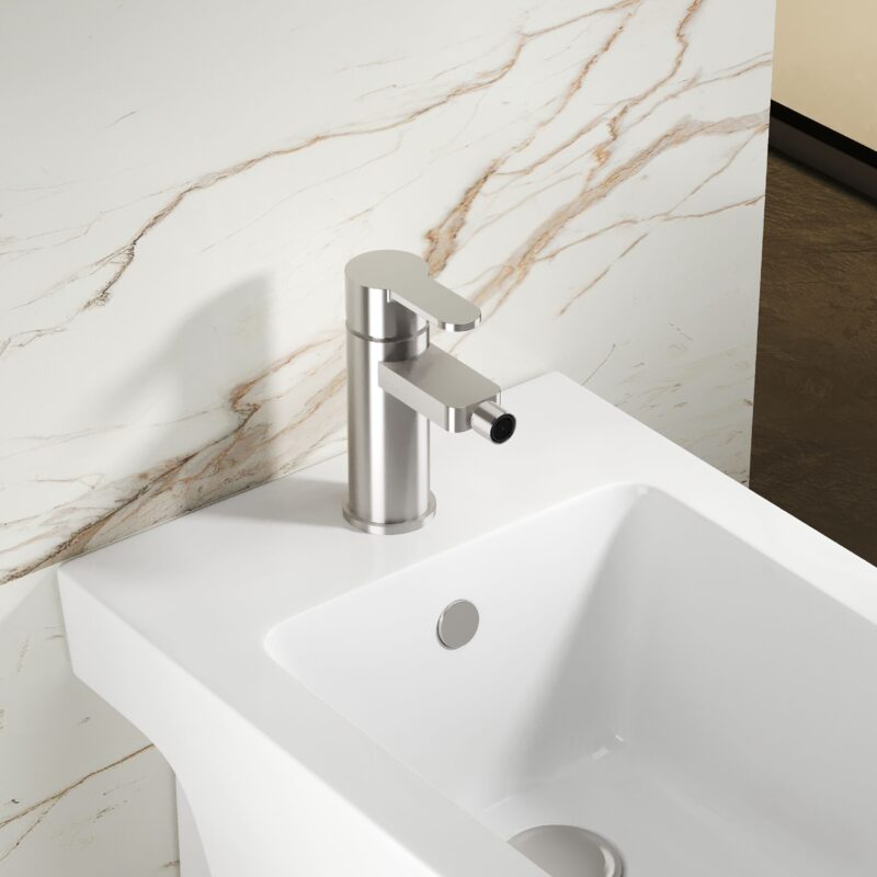 Nuie Arvan Chrome Bidet Mixer & Pop Up Waste
