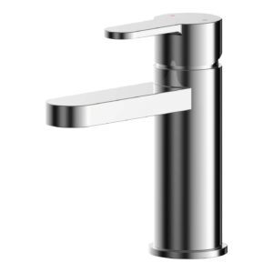 Nuie Arvan Mini Basin Mixer with Push Button Waste