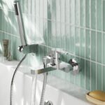 Nuie Arvan Chrome Wall Mounted Bath Shower Mixer with Kit