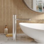Nuie Arvan Chrome Tall Mono Basin Mixer