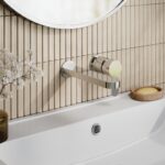 Nuie Arvan Chrome 2 Hole Wall Basin Mixer Tap