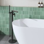 Nuie Arvan Matt Black Freestanding Bath Shower Mixer