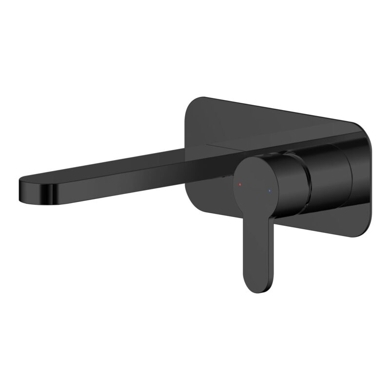 Nuie Arvan Matt Black 2 Hole Wall Basin Mixer Nuie Arvan Matt Black 2 Hole Wall Basin Mixer