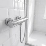 Nuie Arvan Chrome Thermostatic Bar Shower Valve