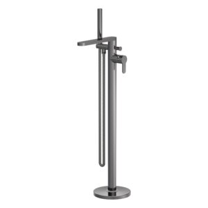 Nuie Arvan Brushed Pewter Freestanding Bath Shower Mixer