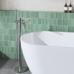 Nuie Arvan Brushed Pewter Freestanding Bath Shower Mixer
