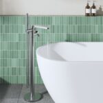 Nuie Arvan Brushed Pewter Freestanding Bath Shower Mixer
