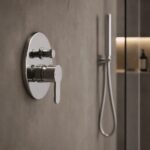 Nuie Arvan Chrome Manual Single Lever Shower Valve with Diverter