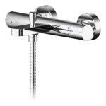 Nuie Binsey Chrome Wall Mounted Bath Shower Mixer