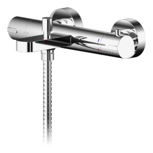 Nuie Binsey Chrome Wall Mounted Bath Shower Mixer