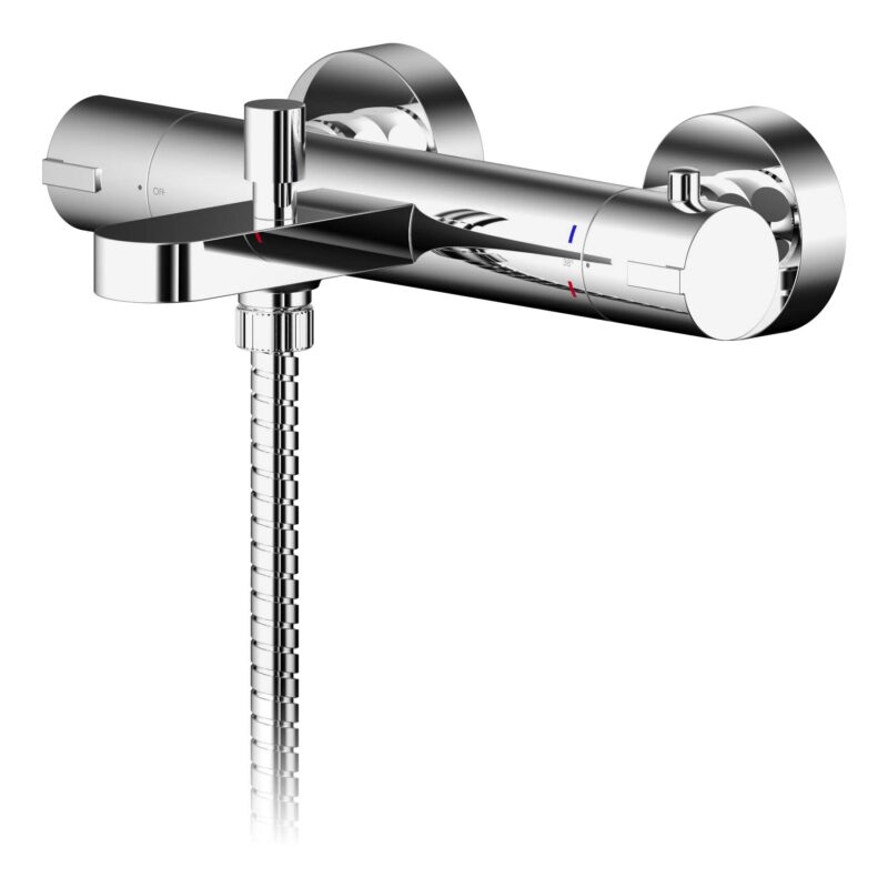 Nuie Binsey Chrome Wall Mounted Bath Shower Mixer Nuie Binsey Chrome Wall Mounted Bath Shower Mixer