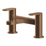 Nuie Binsey Deck Mounted Brushed Bronze Bath Filler