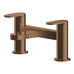 Nuie Binsey Deck Mounted Brushed Bronze Bath Filler