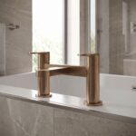 Nuie Binsey Deck Mounted Brushed Bronze Bath Filler