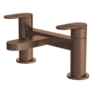 Nuie Cyprus Deck Mounted Brushed Bronze Bath Filler
