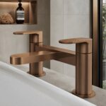 Nuie Cyprus Deck Mounted Brushed Bronze Bath Filler