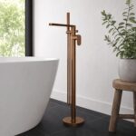 Nuie Binsey Brushed Bronze Freestanding Bath Shower Mixer