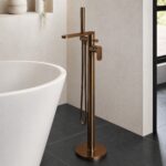 Nuie Binsey Brushed Bronze Freestanding Bath Shower Mixer