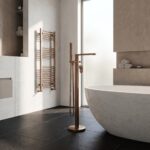 Nuie Binsey Brushed Bronze Freestanding Bath Shower Mixer
