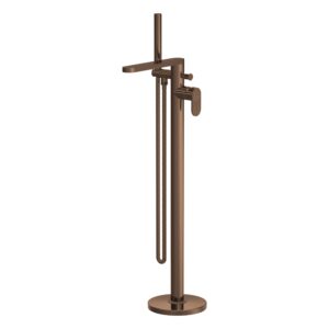 Nuie Cyprus Brushed Bronze Freestanding Bath Shower Mixer