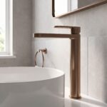 Nuie Cyprus Brushed Bronze High Rise Mono Basin Mixer