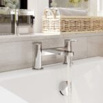 Nuie Cyprus Chrome Deck Mounted Bath Filler