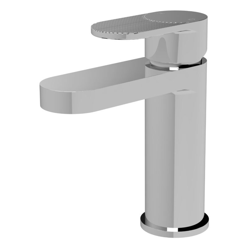 Nuie Cyprus Chrome Fluted Mono Basin Mixer with Push Button Waste Nuie Cyprus Chrome Fluted Mono Basin Mixer with Push Button Waste