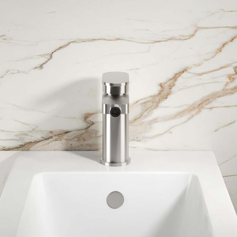 Nuie Binsey Chrome Mono Bidet Mixer & Pop Up Waste