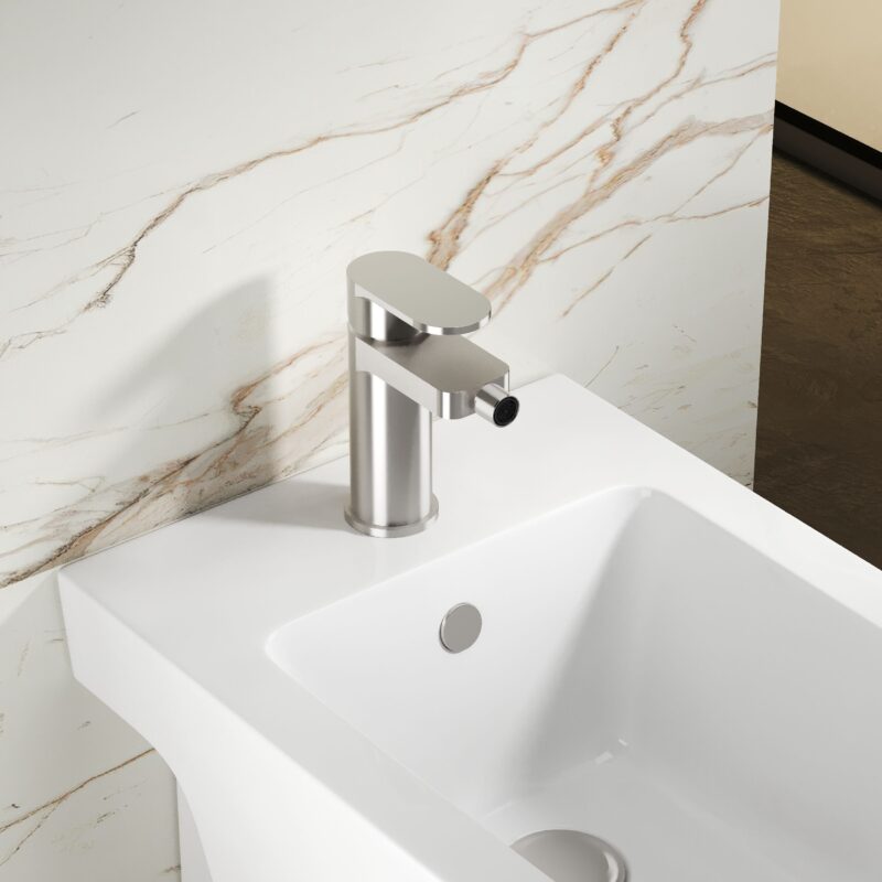 Nuie Binsey Chrome Mono Bidet Mixer & Pop Up Waste