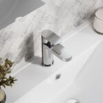 Nuie Binsey Mono Basin Mixer with Push Button Waste