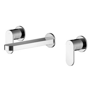 Nuie Binsey Chrome 3 Hole Wall Basin Mixer