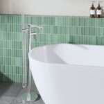 Nuie Binsey Chrome Freestanding Bath Shower Mixer