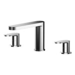 Nuie Binsey Chrome 3 Tap Hole Deck Mounted Bath Filler
