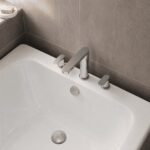 Nuie Binsey Chrome 3 Tap Hole Deck Mounted Bath Filler