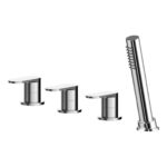 Nuie Binsey Chrome 4 Hole Deck Bath Shower Mixer No Spout