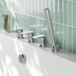 Nuie Binsey Chrome 4 Hole Deck Bath Shower Mixer No Spout