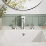 Nuie Binsey Chrome 3 Hole Deck Basin Mixer with Pop Up Waste