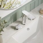 Nuie Binsey Chrome 3 Hole Deck Basin Mixer with Pop Up Waste