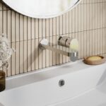 Nuie Binsey Chrome 2 Hole Wall Basin Mixer