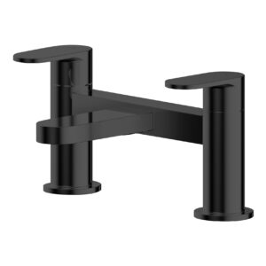 Nuie Binsey Matt Black Deck Mounted Bath Filler