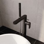 Nuie Binsey Freestanding Matt Black Bath Shower Mixer