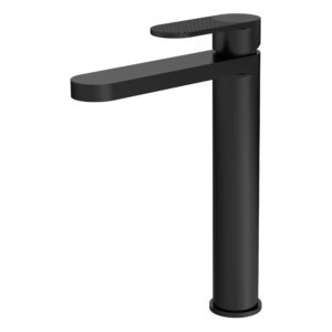 Nuie Cyprus Matt Black High Rise Mono Basin Mixer